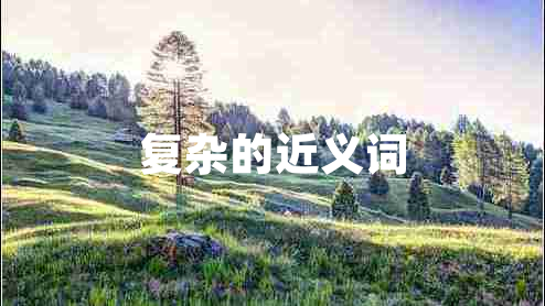 復(fù)雜的近義詞