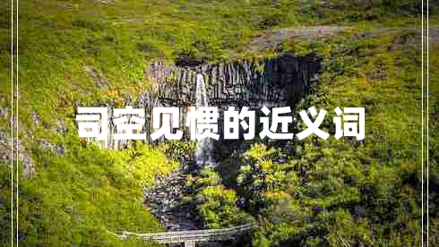 司空見(jiàn)慣的近義詞 司空見(jiàn)慣的近義詞