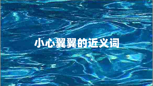 小心翼翼的近義詞