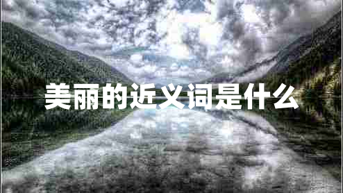 美麗的近義詞是什么