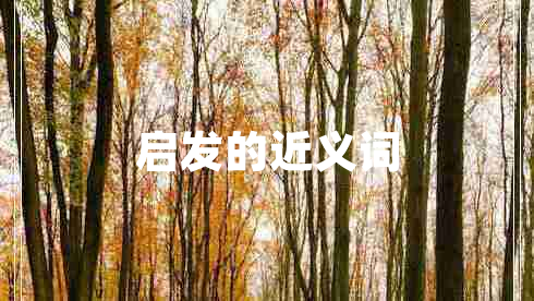 啟發(fā)的近義詞