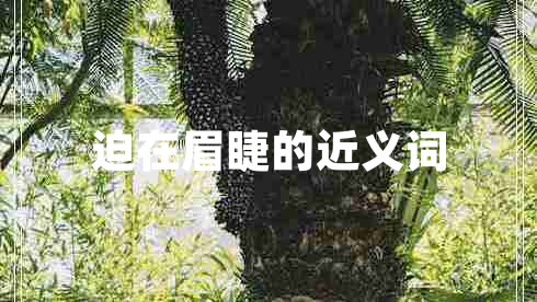 迫在眉睫的近義詞