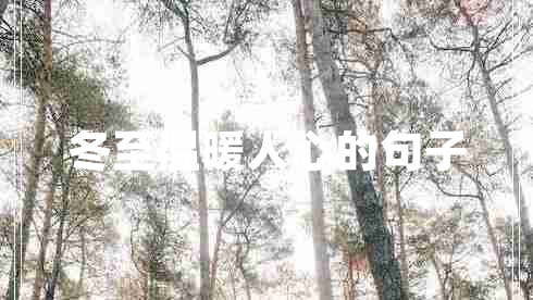 冬至溫暖人心的句子 冬至溫暖人心的句子