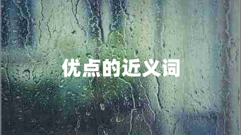 優(yōu)點(diǎn)的近義詞
