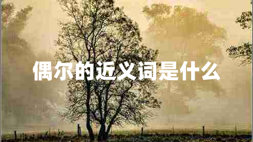 偶爾的近義詞是什么