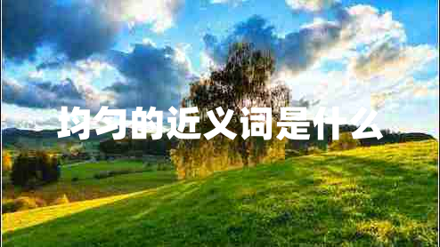 均勻的近義詞是什么