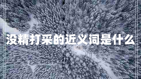沒(méi)精打采的近義詞是什么