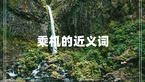 乘機(jī)的近義詞