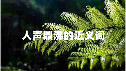 人聲鼎沸的近義詞