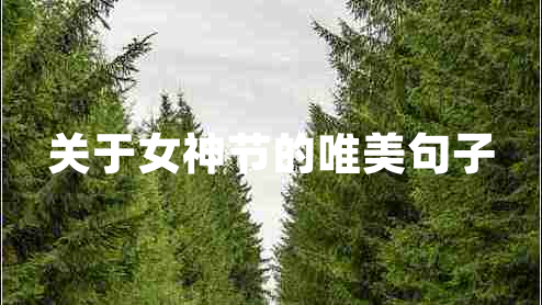關(guān)于女神節(jié)的唯美句子 關(guān)于女神節(jié)的唯美句子