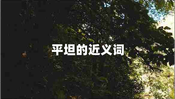 平坦的近義詞