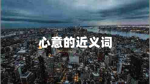 心意的近義詞