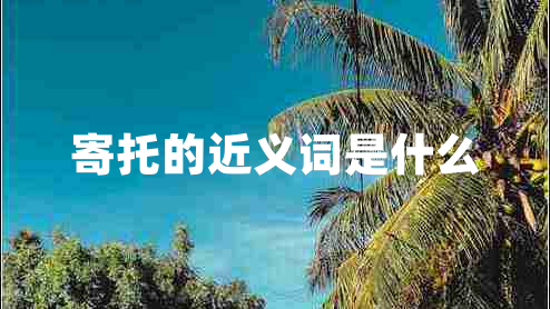 寄托的近義詞是什么