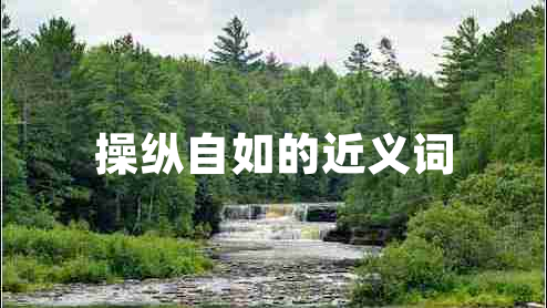 操縱自如的近義詞