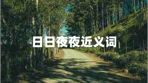 日日夜夜近義詞