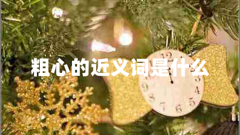 粗心的近義詞是什么