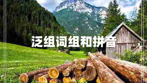 泛組詞組和拼音