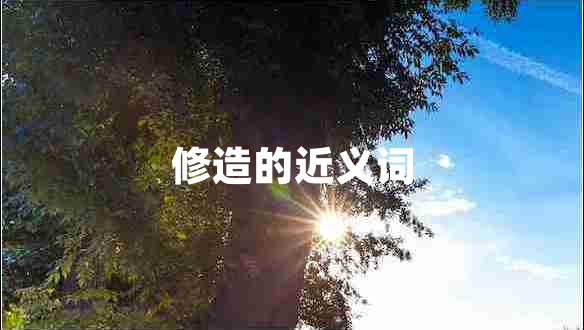 修造的近義詞