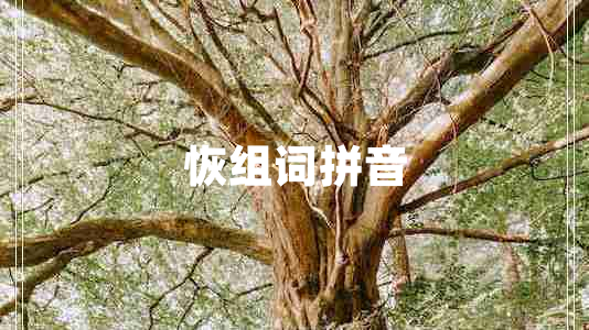 恢組詞拼音