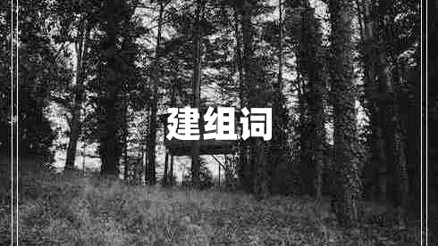 建組詞 建組詞