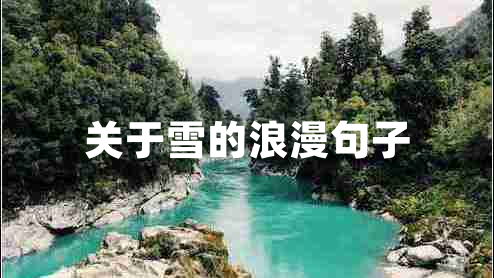 關(guān)于雪的浪漫句子