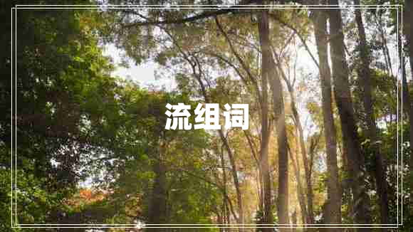 流組詞