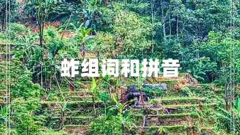 蚱組詞和拼音