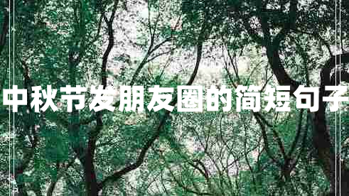 中秋節(jié)發(fā)朋友圈的簡(jiǎn)短句子 中秋節(jié)發(fā)朋友圈的簡(jiǎn)短句子