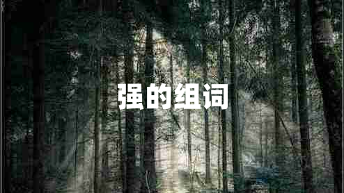 強(qiáng)的組詞 強(qiáng)的組詞
