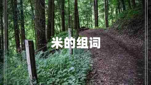米的組詞