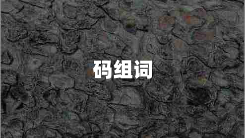 碼組詞