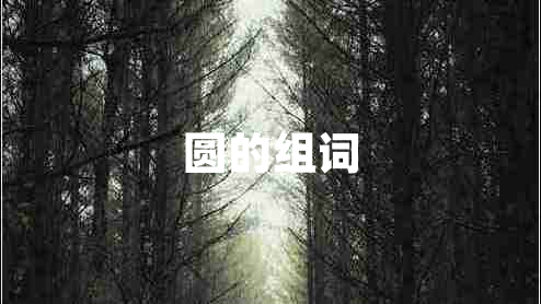 圓的組詞