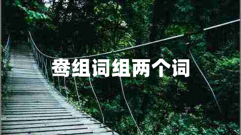 鴦組詞組兩個(gè)詞