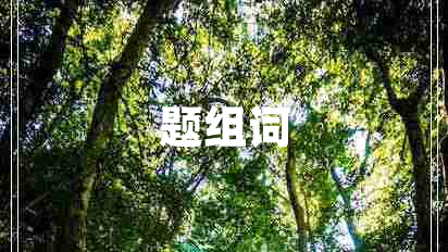 題組詞 題組詞