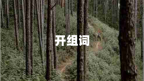開組詞