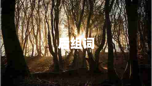 后組詞 后組詞