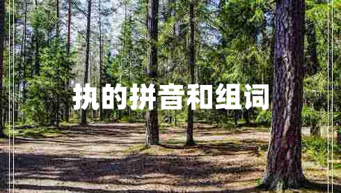 執(zhí)的拼音和組詞