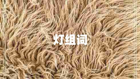 燈組詞