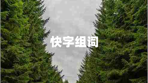 快字組詞