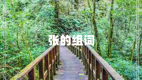 張的組詞