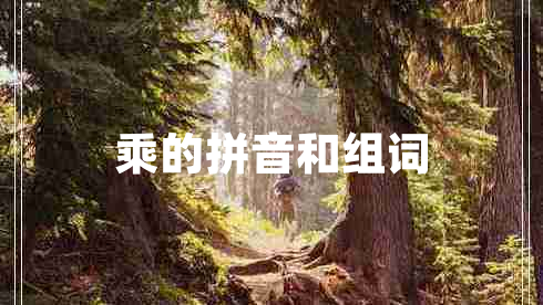 乘的拼音和組詞