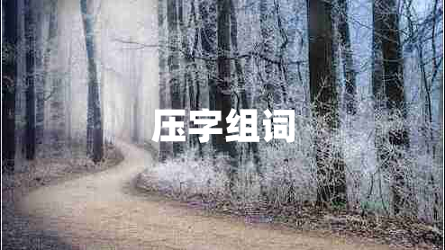 壓字組詞