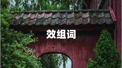 效組詞