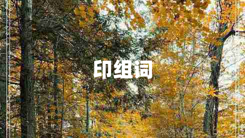印組詞 印組詞