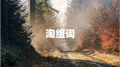 淘組詞