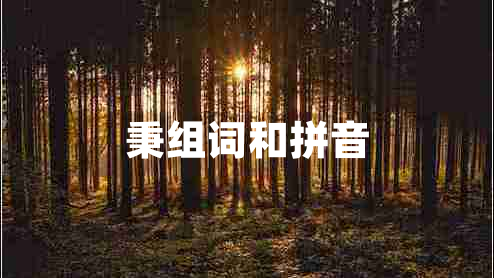 秉組詞和拼音