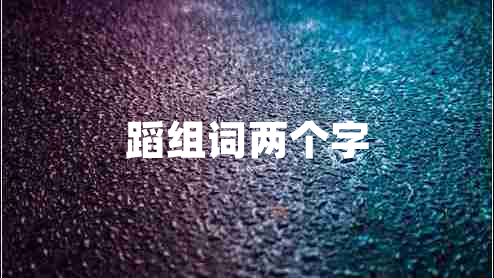 蹈組詞兩個(gè)字