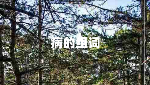 病的組詞 病的組詞