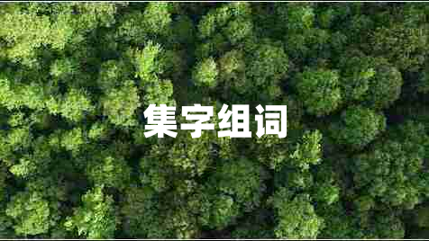 集字組詞