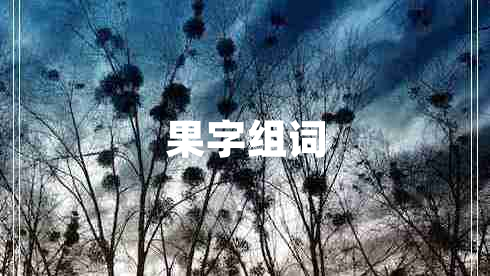 果字組詞 果字組詞